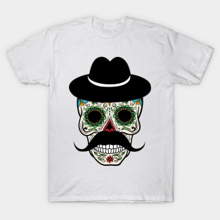 'Cinco de Derby Skull' Art Skull Color Gift T-Shirt